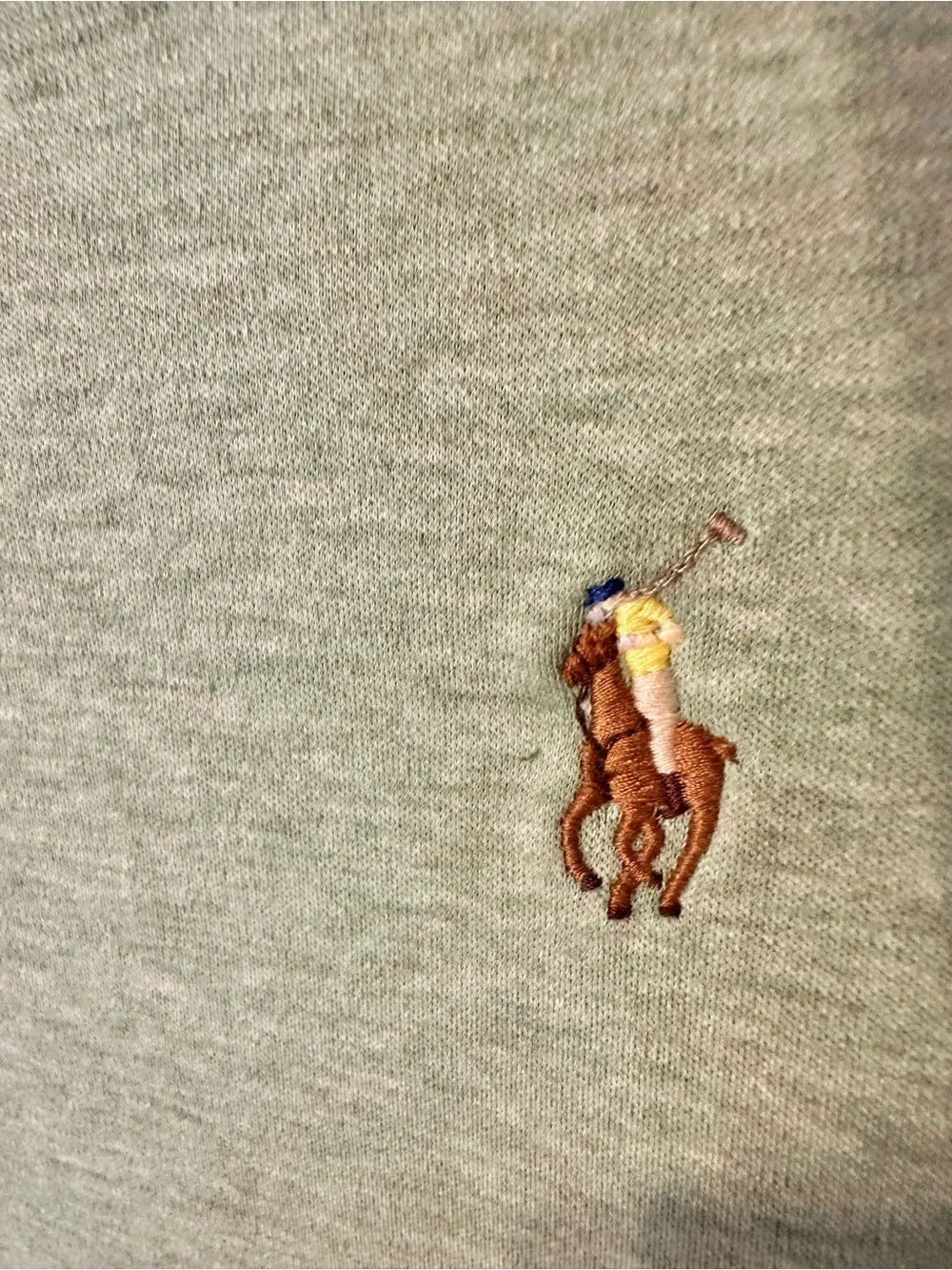 Polo Ralph Lauren Custom Slim Fit Men’s L Green Solid Cotton Polo Golf Logo